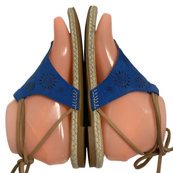 KOOLABURRA Kanita Laser Cutout Thong Sandals Blue EUR 36-37 US 6 - Picture 6 of 11
